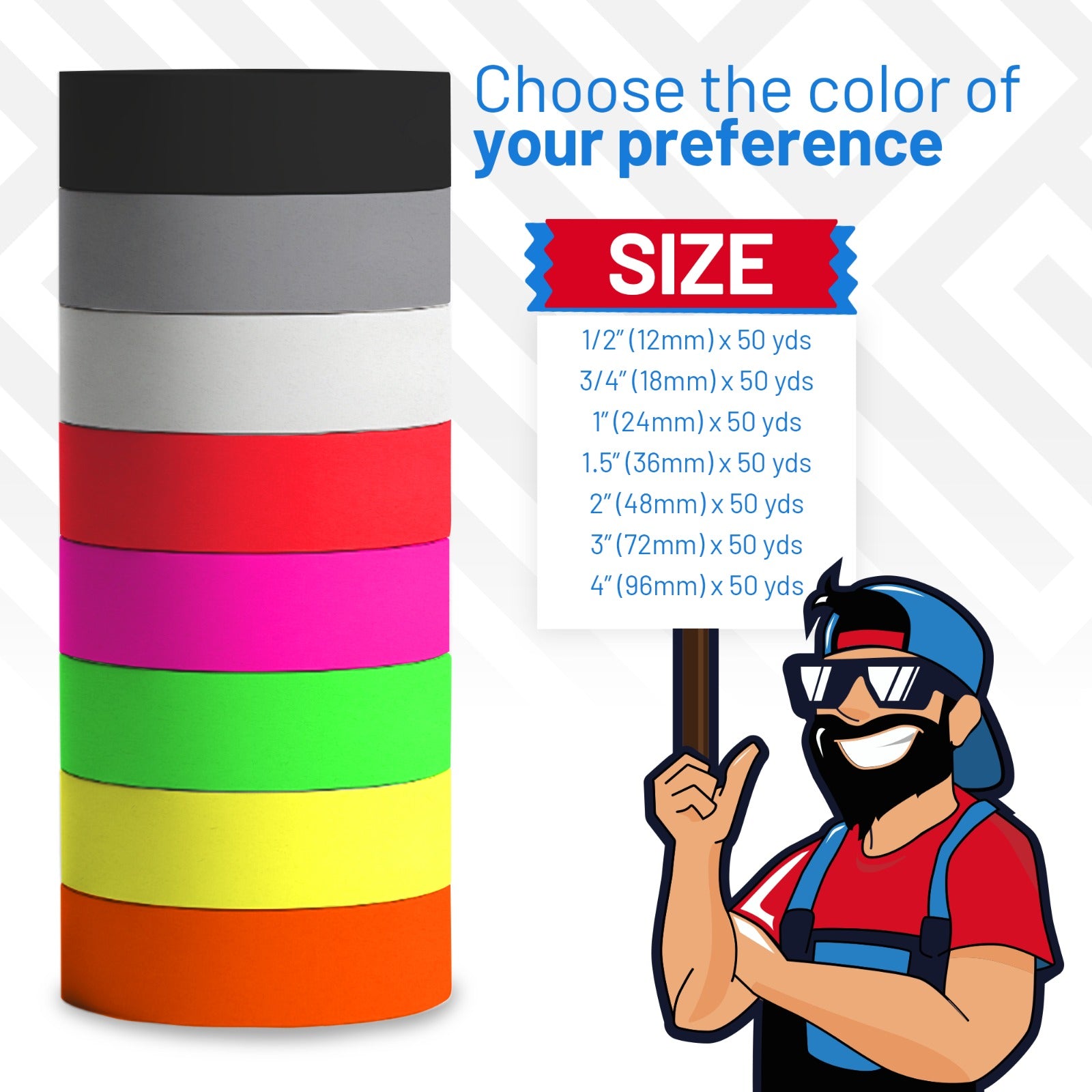 Gaffer Tape - Matte Finish & Fluorescent Options TapeDudes