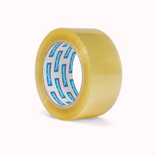 A 2" roll of clear packing tape from TapeDudes