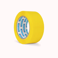 a roll of a 2 inch yellow packing tape